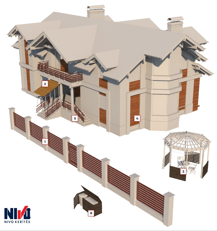 Nívó_Kerítés_ház Nívó_Kerítés_ház